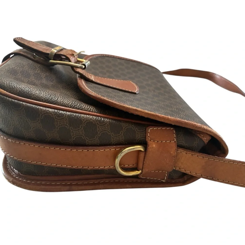 Vintage Rare Medium Celine Macadam Crossbody Bag - Picture 6 of 12